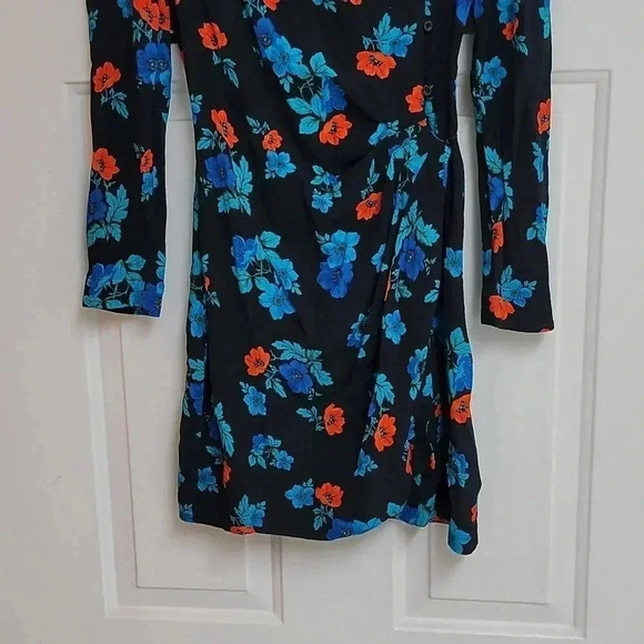 Maje Ripita Black Floral Print Dress - Picture 4 of 13